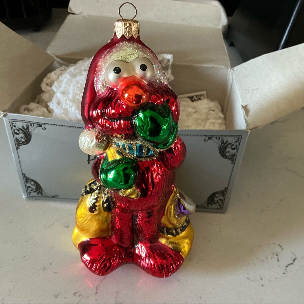 Kurt Adler Komozja Elmo glass Christmas ornament New in box Very rare find